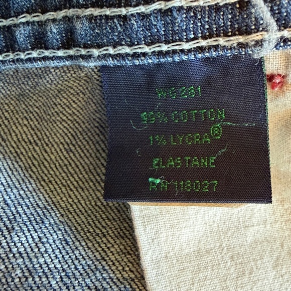 Boden Blue Denim Jean Mini Skirt buttons euro 18L us 14 16 - Picture 6 of 8